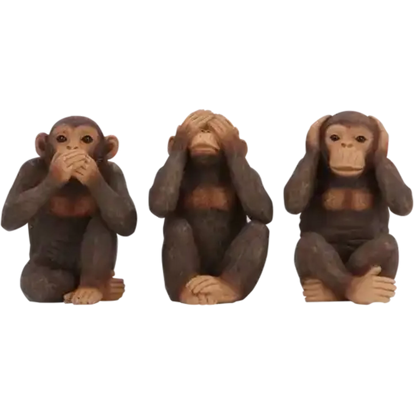 Image of Three Wise Monkey Figurine Set 3 Piece