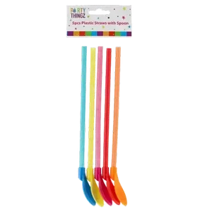 Checkers Sixty60 | Party Thingz Plastic Straws with Spoons 5-Pack