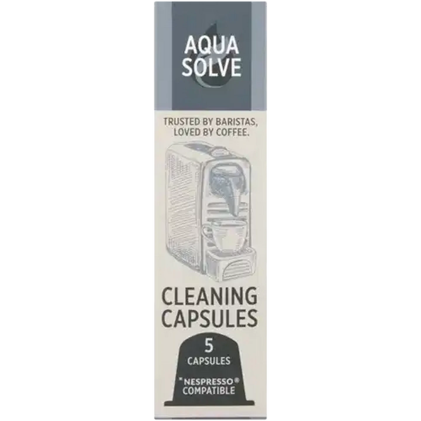 Image of Aqua Solve Coffee Machine Cleaning Capsules 5 x 3g