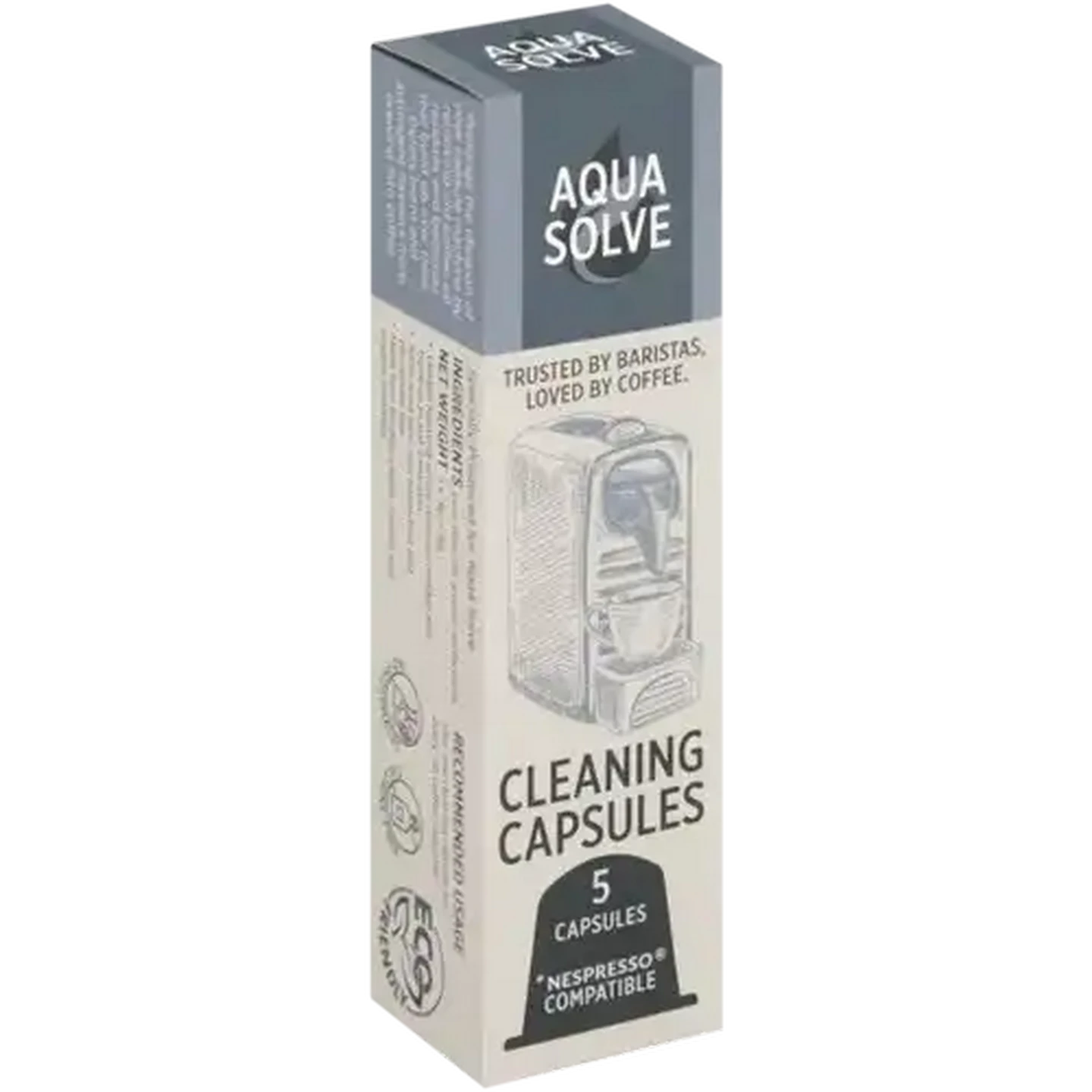 Image of Aqua Solve Coffee Machine Cleaning Capsules 5 x 3g