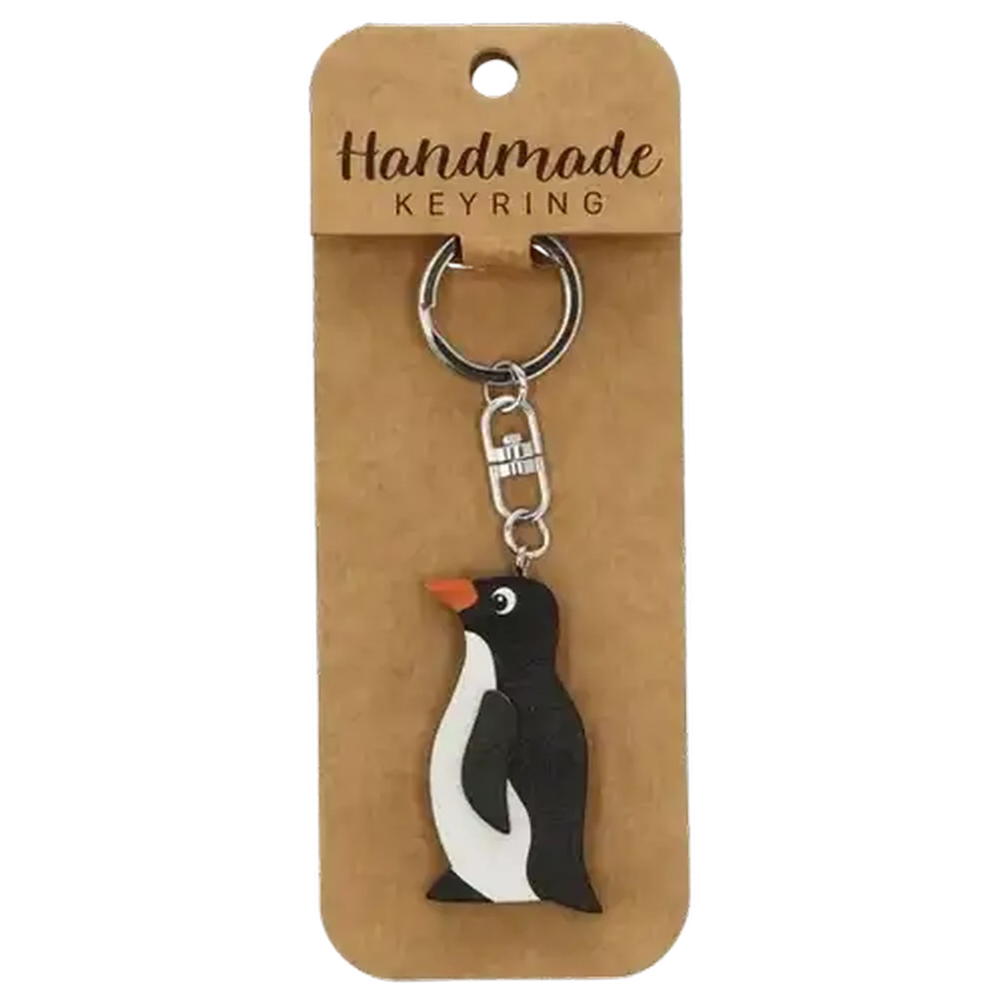 KEY　 SHIGENAGA 　ヘアタイ Checkers Sixty60 | Shapiro Penguin Handmade Wood Keyring