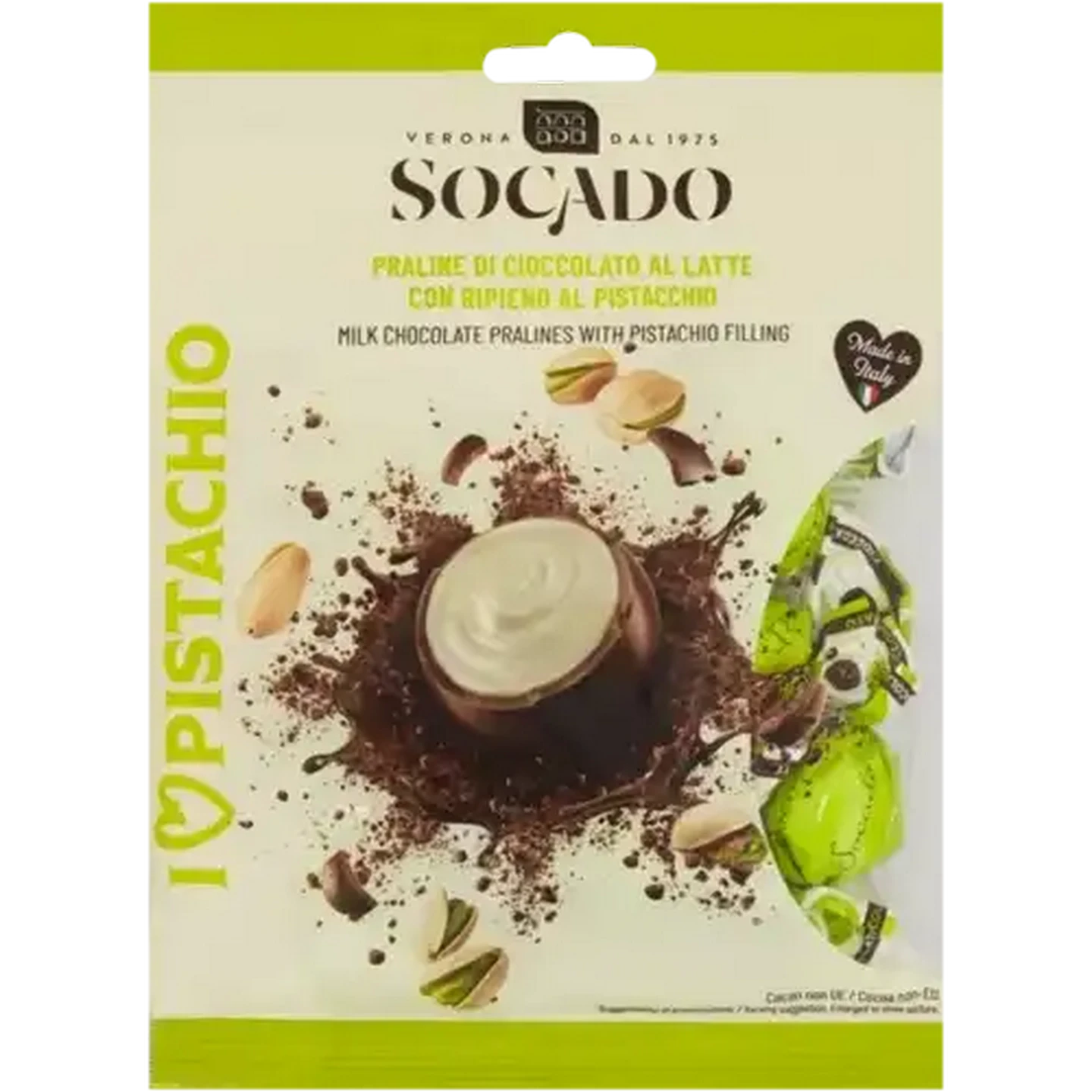 Checkers Sixty60 | Socado I Love Pistachio Milk Chocolate Pralines