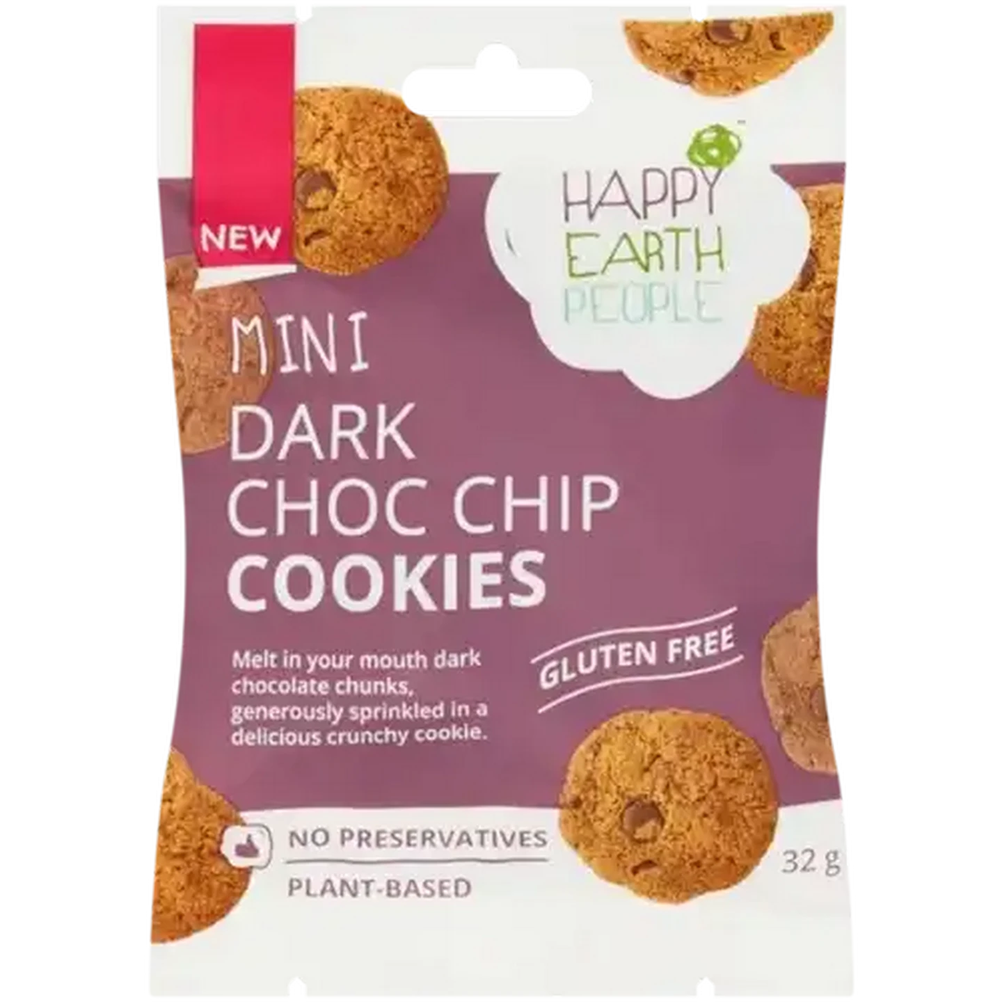 Checkers Sixty60 | Happy Earth People Mini Dark Choc Chip Cookies 32g