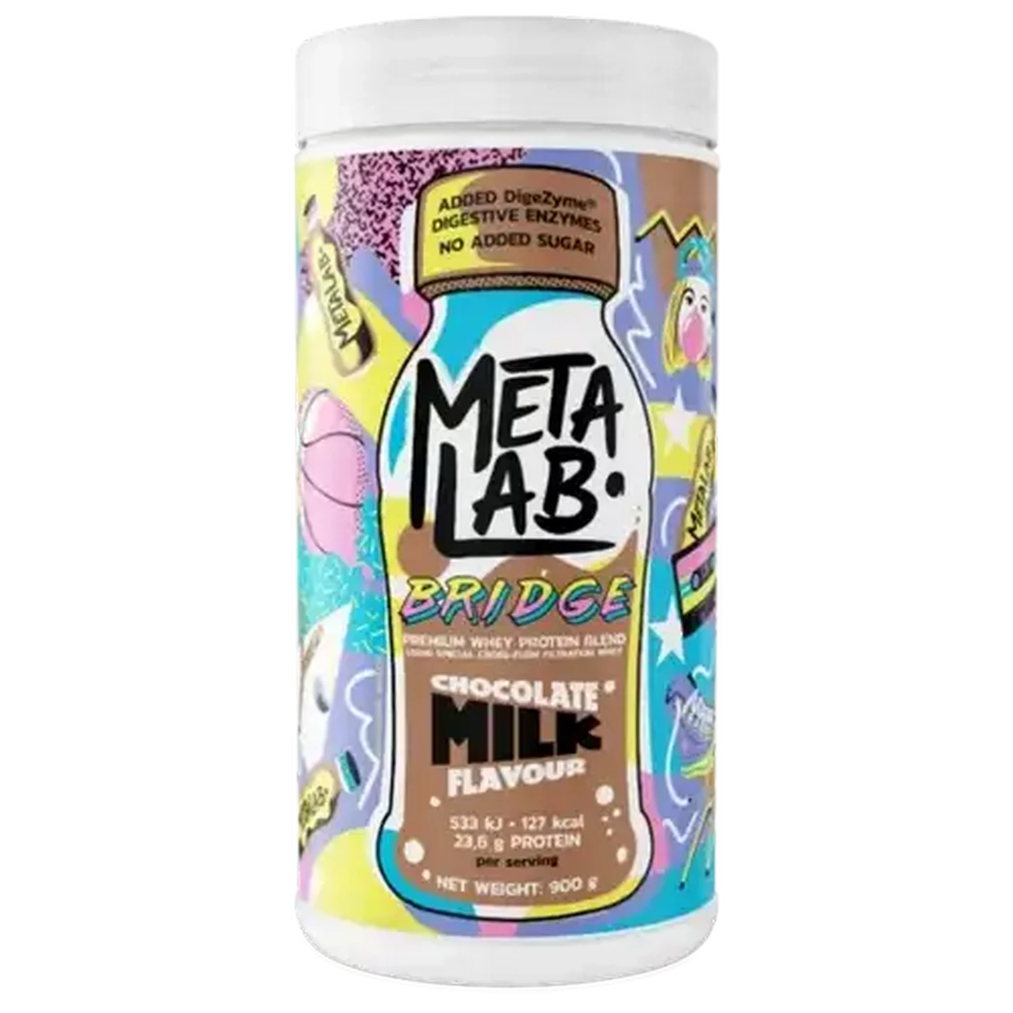 Image of METALAB BRIDGE Chocolate Milk Premium Whey Protein Blend 900g