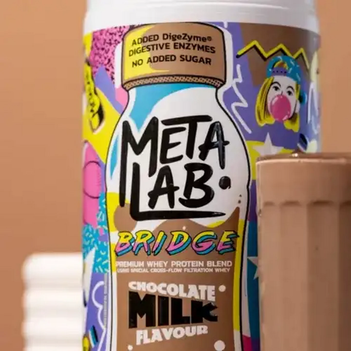 Image of METALAB BRIDGE Chocolate Milk Premium Whey Protein Blend 900g
