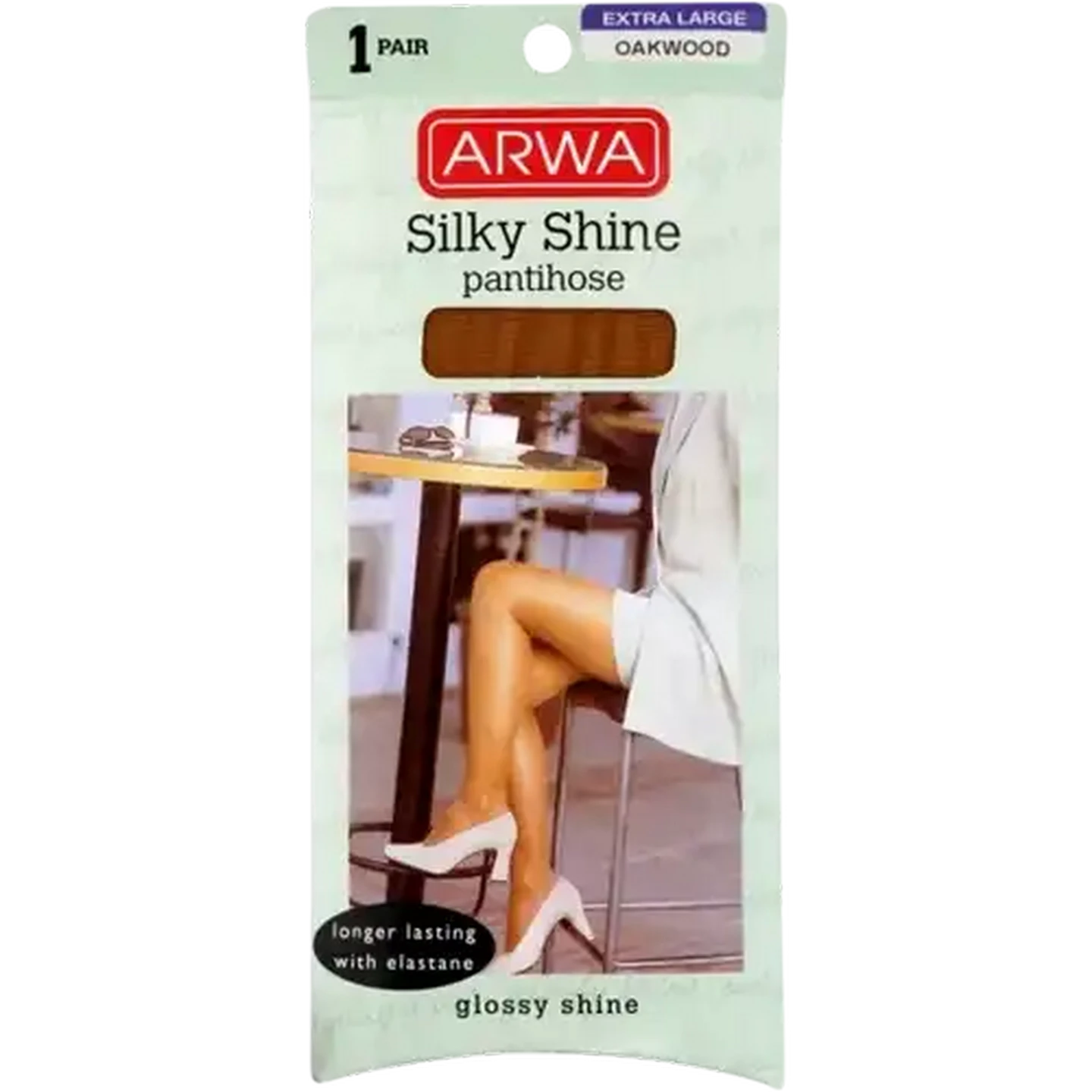 Image of Arwa Silky Shine Oakwood Extra Large Pantihose