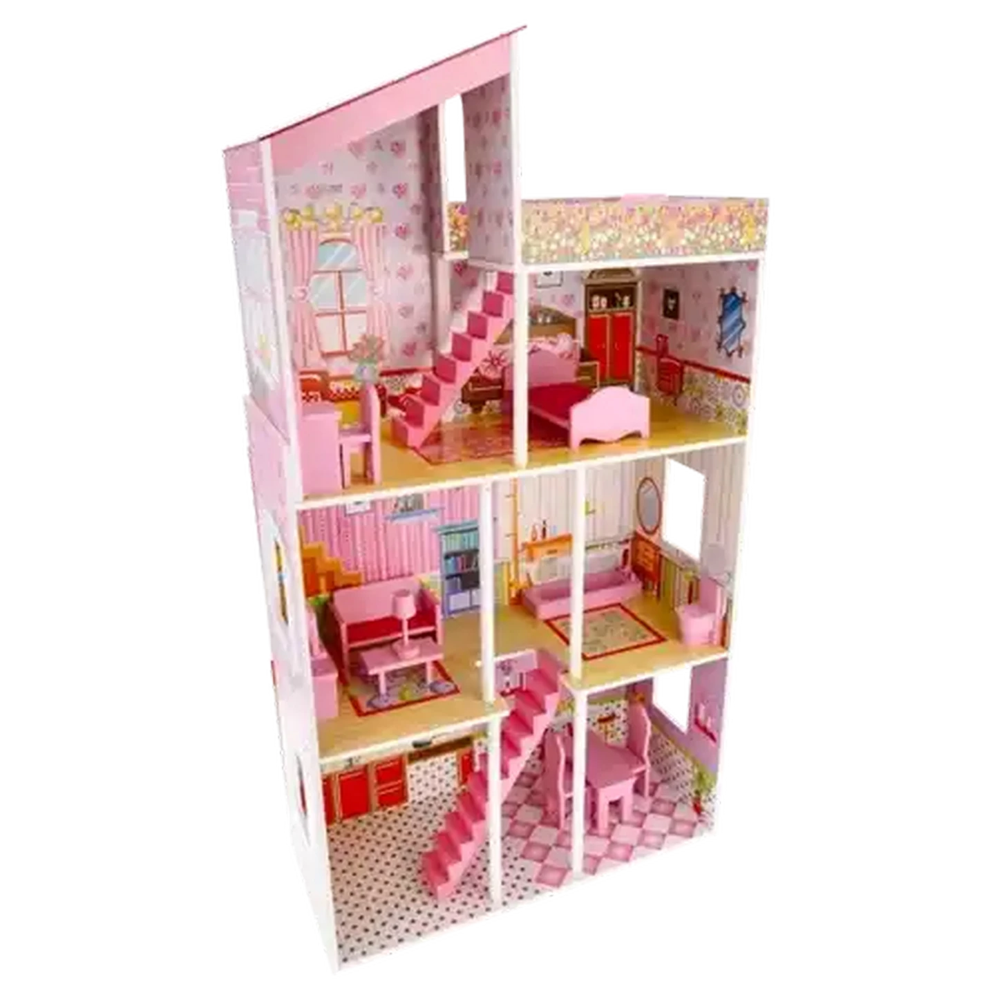 Image of Plum Wooden Doll House