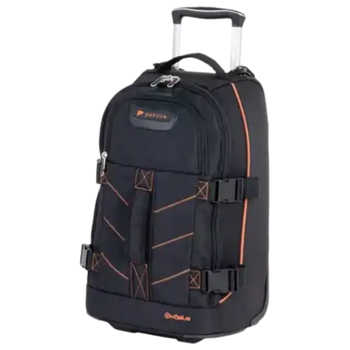 loded バングラ Checkers Sixty60 | Paklite Mobius Black Rolling Duffle 51cm