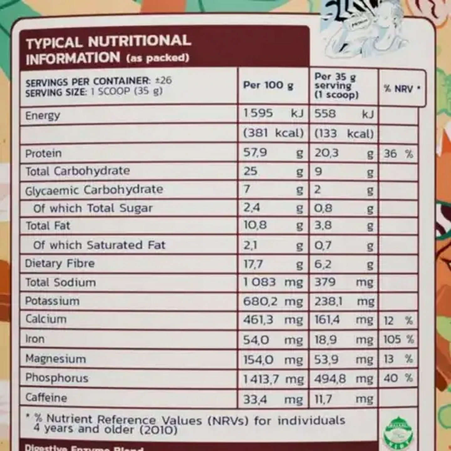 Image of METALAB VEGAN Cocoa Chocolate Premium Plant Protein Blend 900g