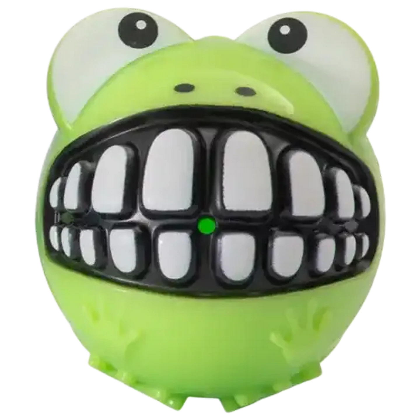 ぐっちー。 Checkers Sixty60 | Rogz Grinz Green Frog Dog Toy Medium