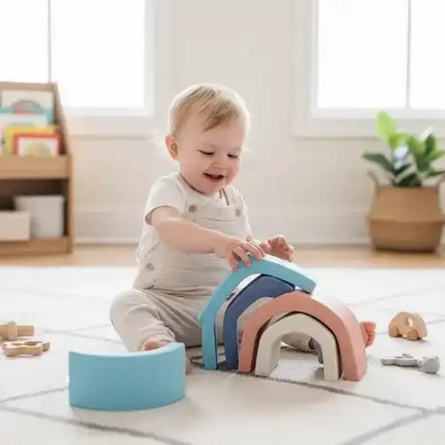 Image of Jolly Tots Sort & Stack Shapes 6 Months+ 4-Pack