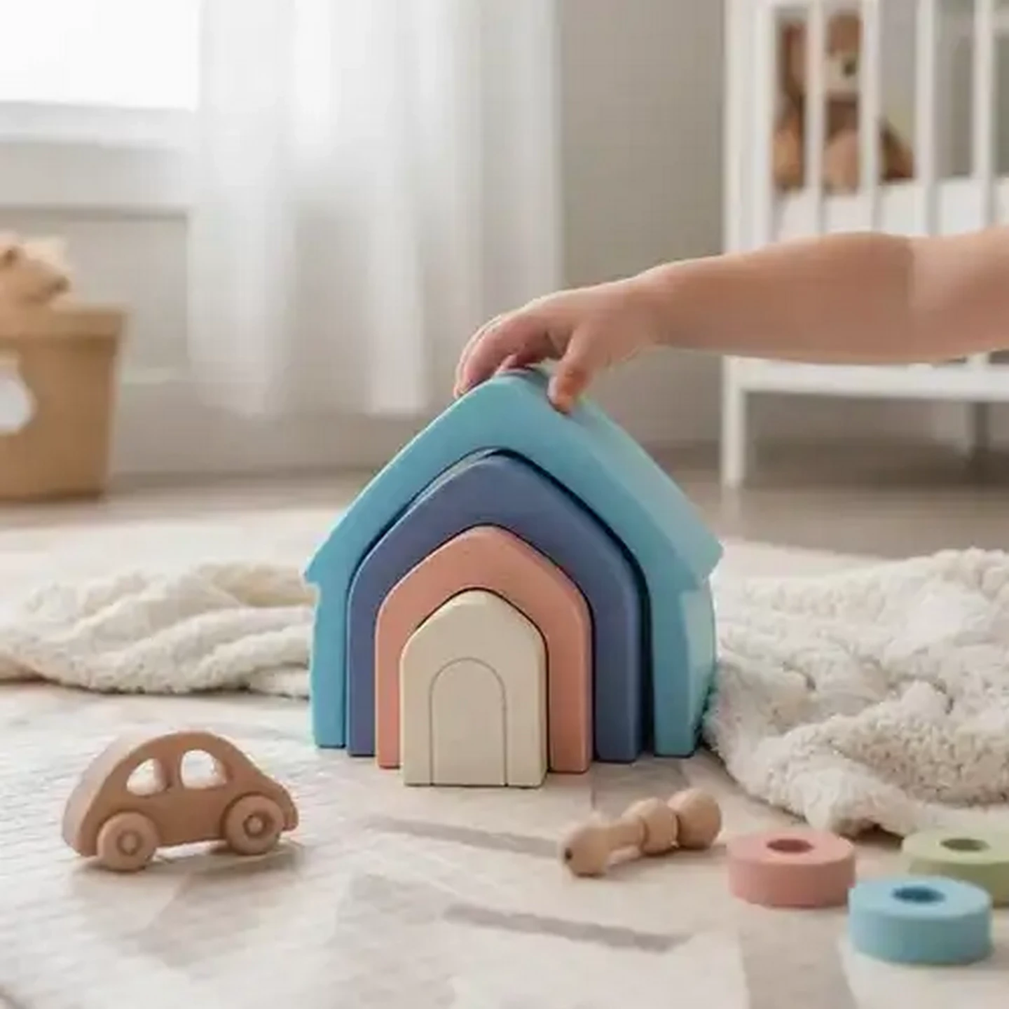 Image of Jolly Tots Sort & Stack Shapes 6 Months+ 4-Pack