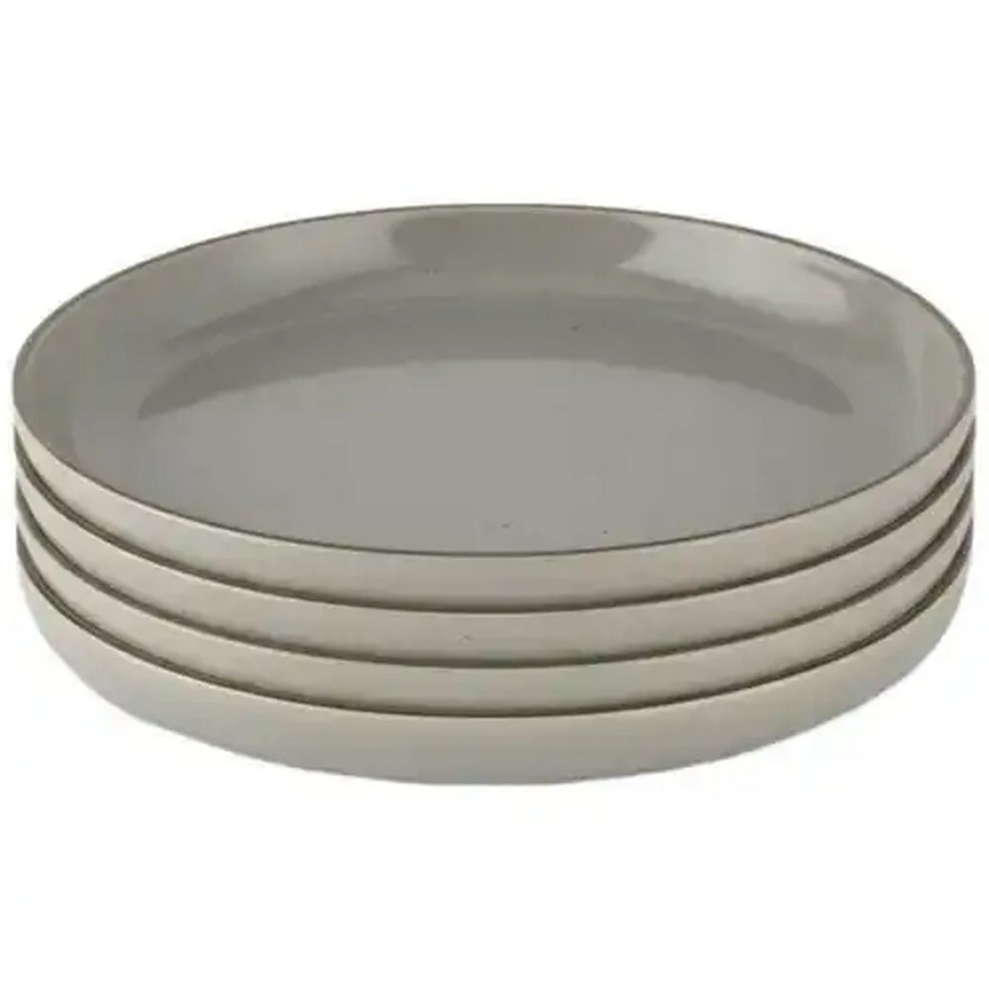 Image of Rustic Dark Grey Side Plates 21cm 4-Pack