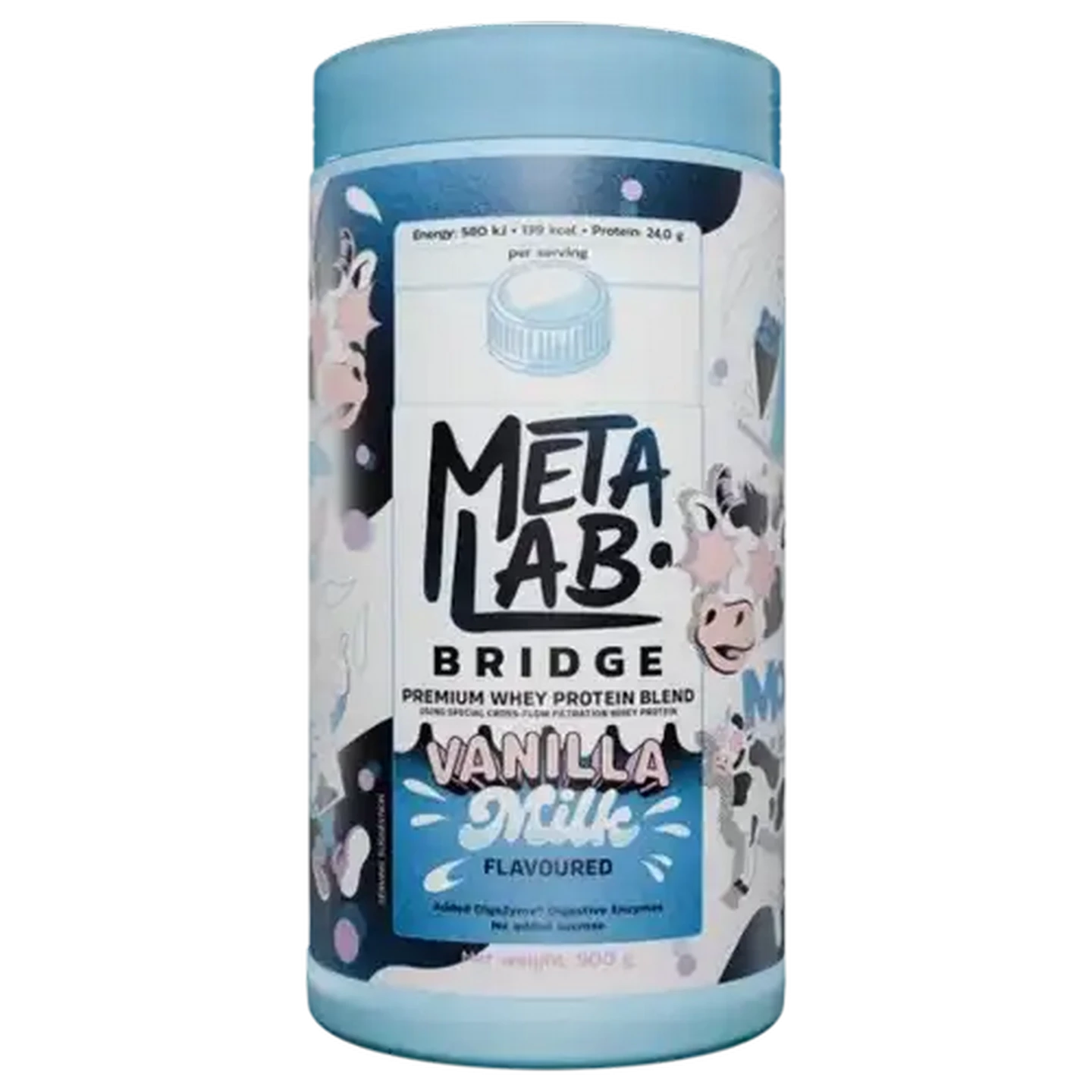 Image of METALAB BRIDGE Vanilla Milk Premium Whey Protein Blend 900g
