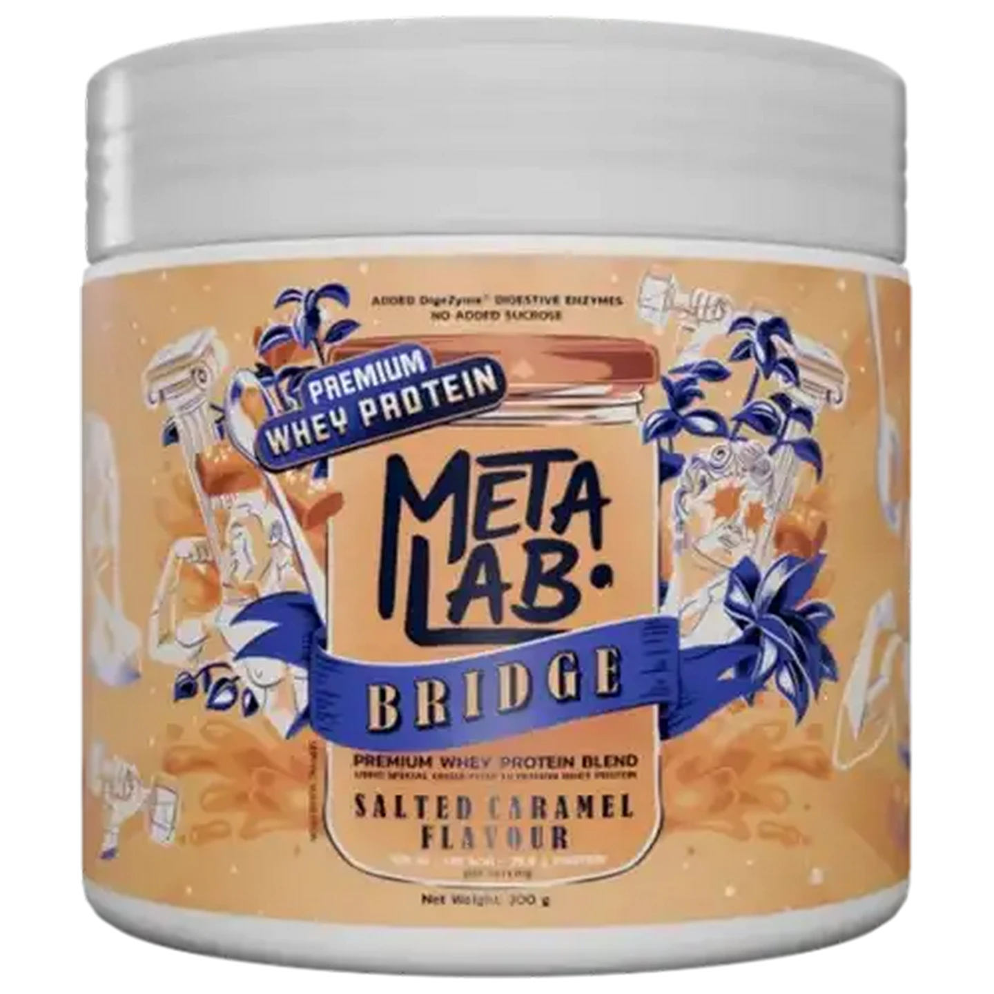 Image of METALAB BRIDGE Salted Caramel Premium Whey Protein Blend 300g