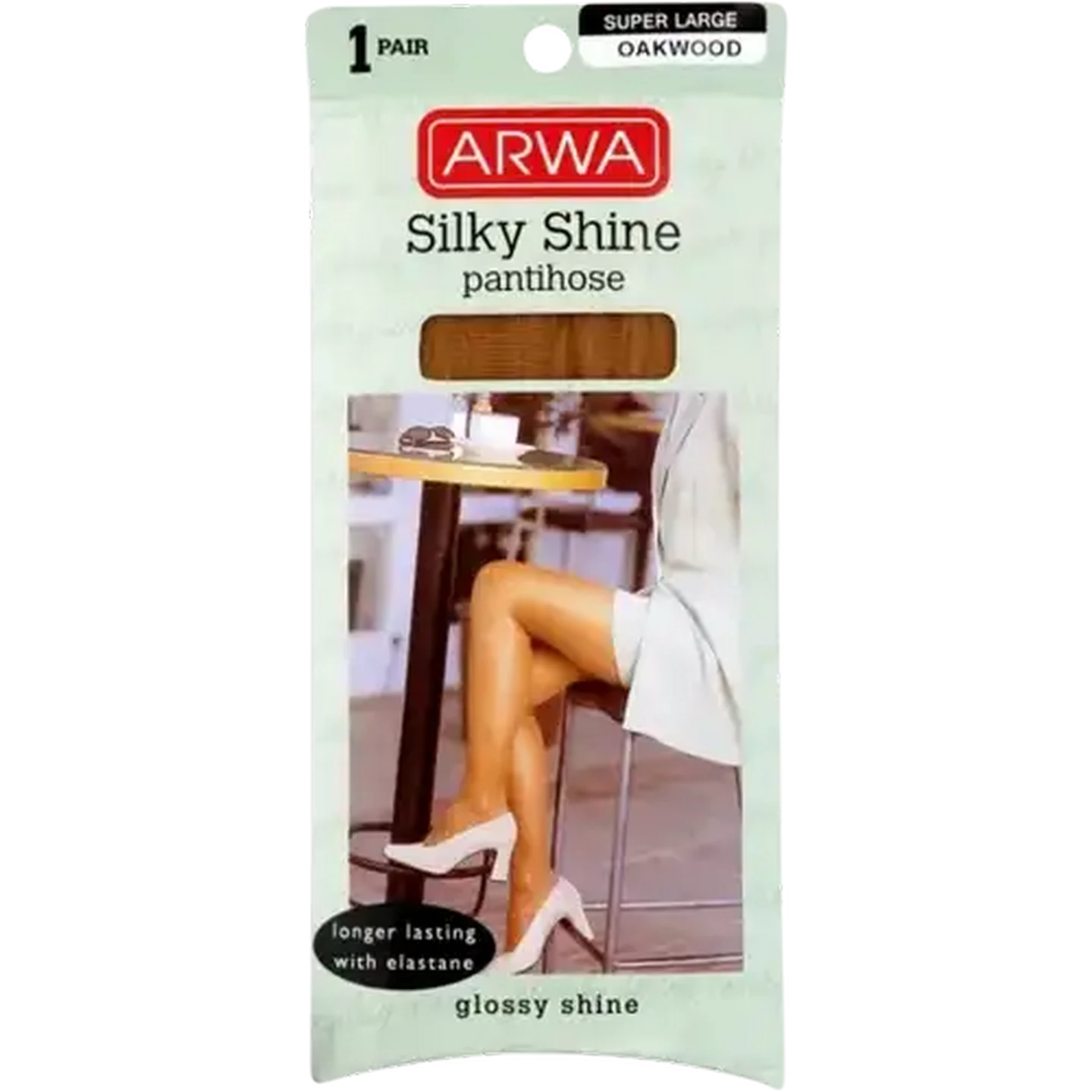 Image of Arwa Silky Shine Oakwood Super Large Pantihose