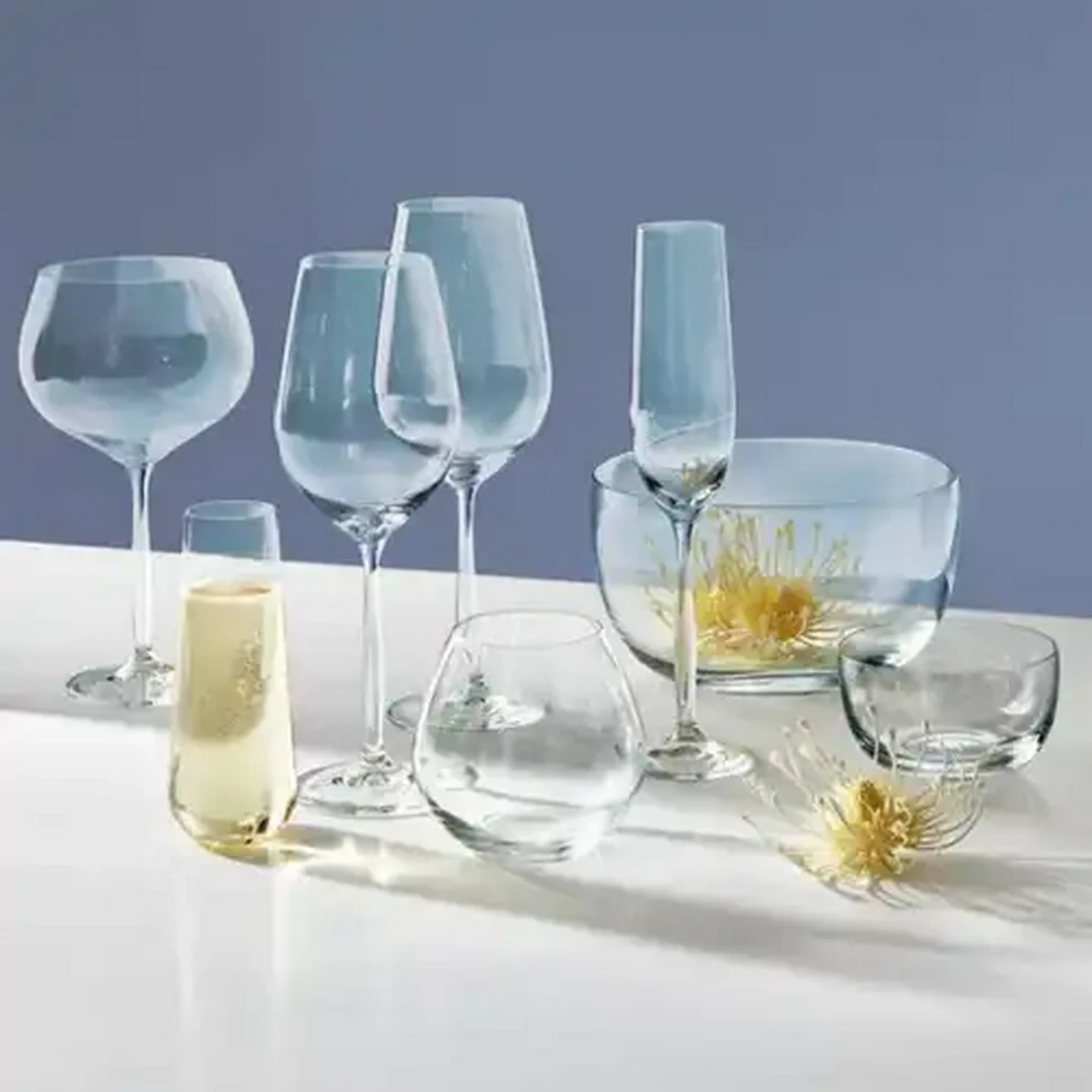 Image of Forage And Feast Lead-Free Crystal Glass Bowls 10.5cm 3-Pack