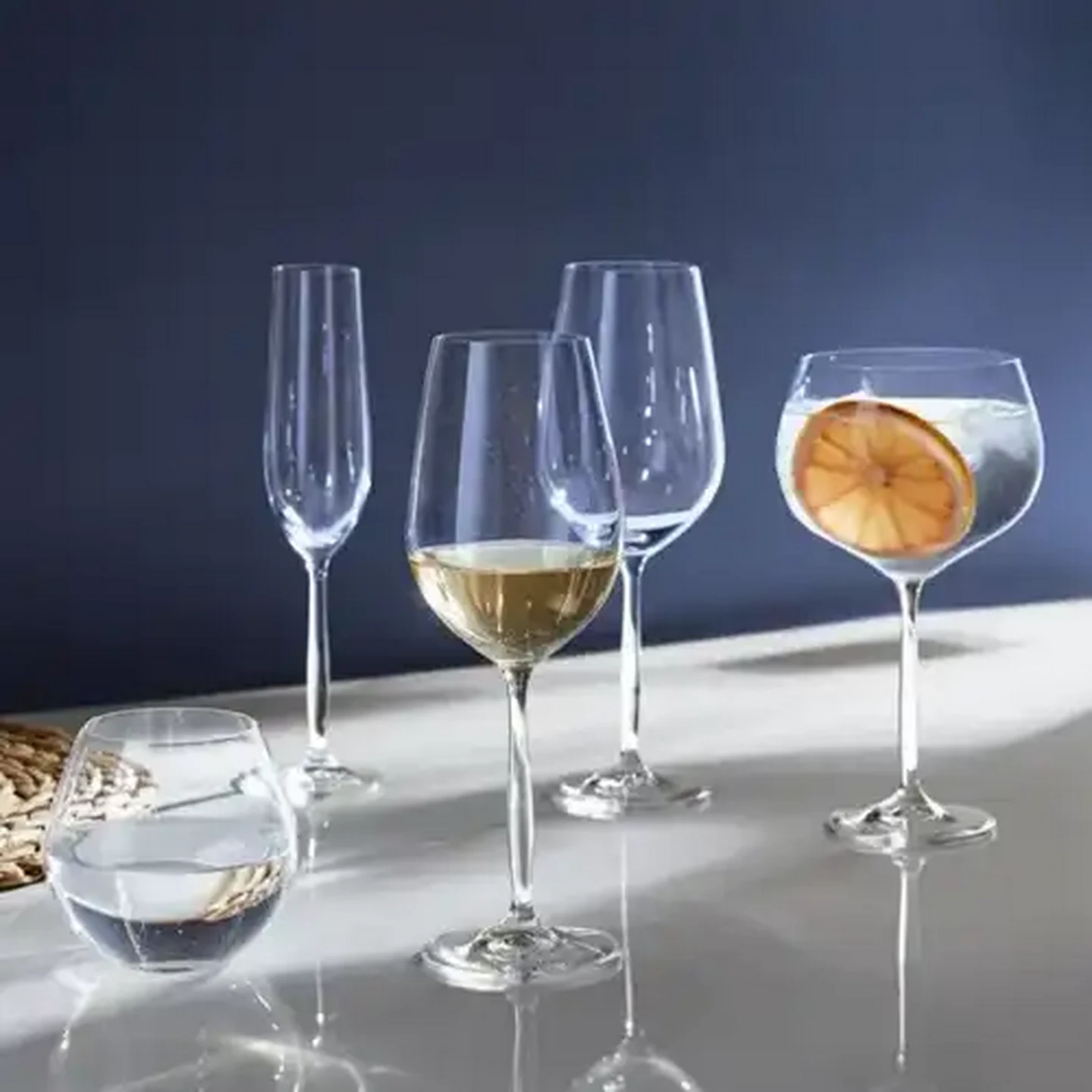 Image of Forage And Feast Lead-Free Crystal Glass Bowls 10.5cm 3-Pack