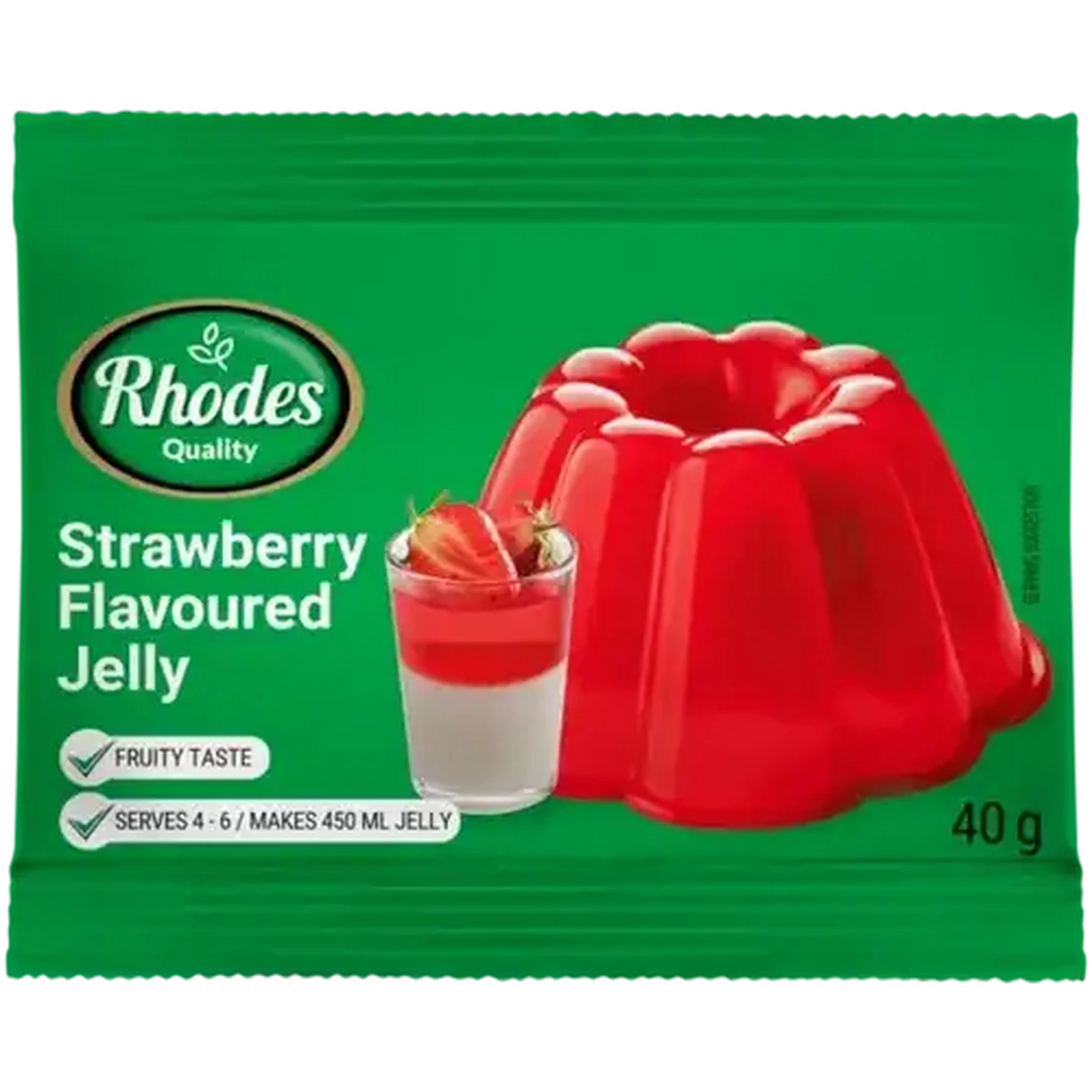 Checkers Sixty60 | Rhodes Quality Strawberry Flavoured Jelly 40g