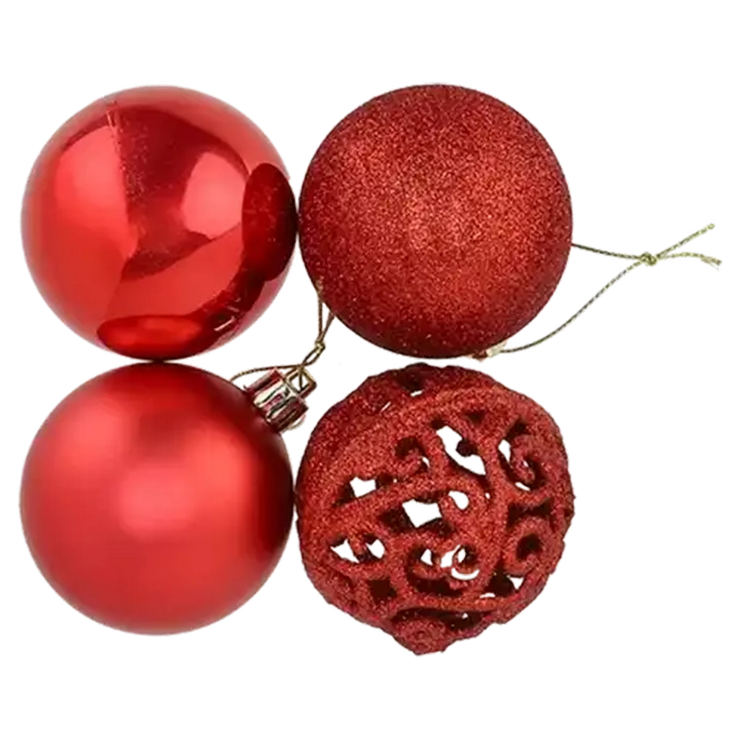 Image of Santa's Choice Christmas Mixed Size Baubles 70 Piece