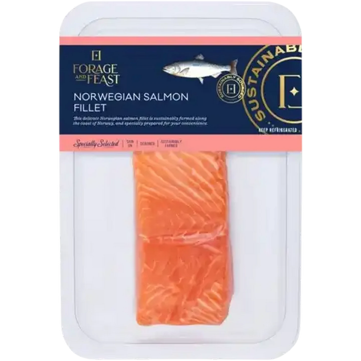 Image of Forage And Feast Norwegian Salmon Fillet Per KG