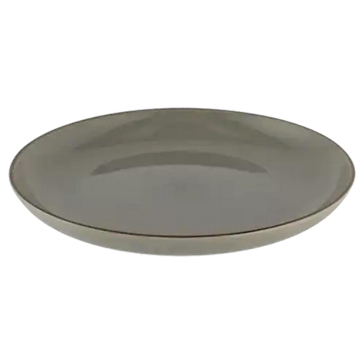 Image of Rustic Dark Grey Dinner Plates 27cm 4-Pack