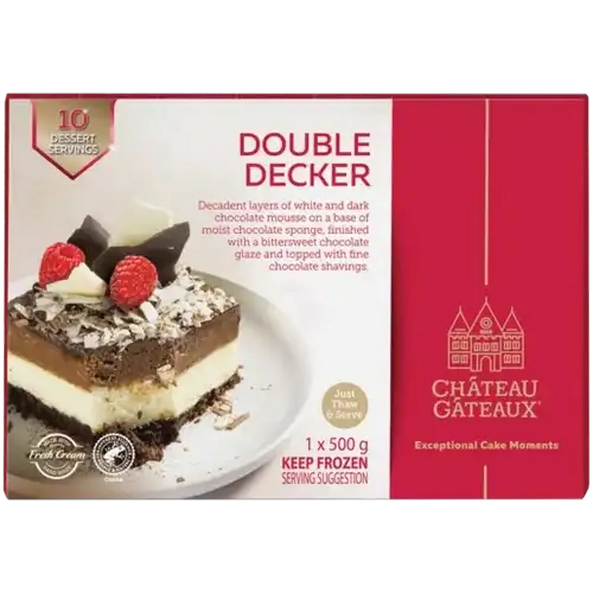 Checkers Sixty60 | Château Gâteaux Frozen Double Decker Chocolate Cake 500g