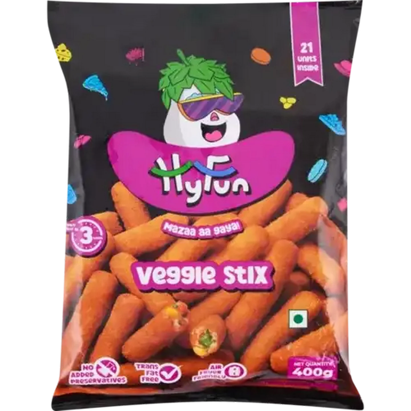 グラデーションホワスリーブ　国家シンボル　6種セット Checkers Sixty60 | HyFun Frozen Veggie Stix 400g