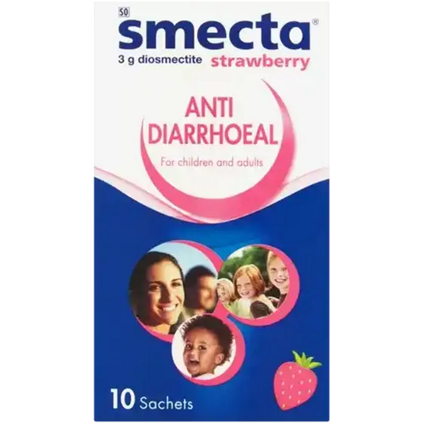 Image of Smecta Strawberry Anti Diarrhoeal Powder 10 Pack