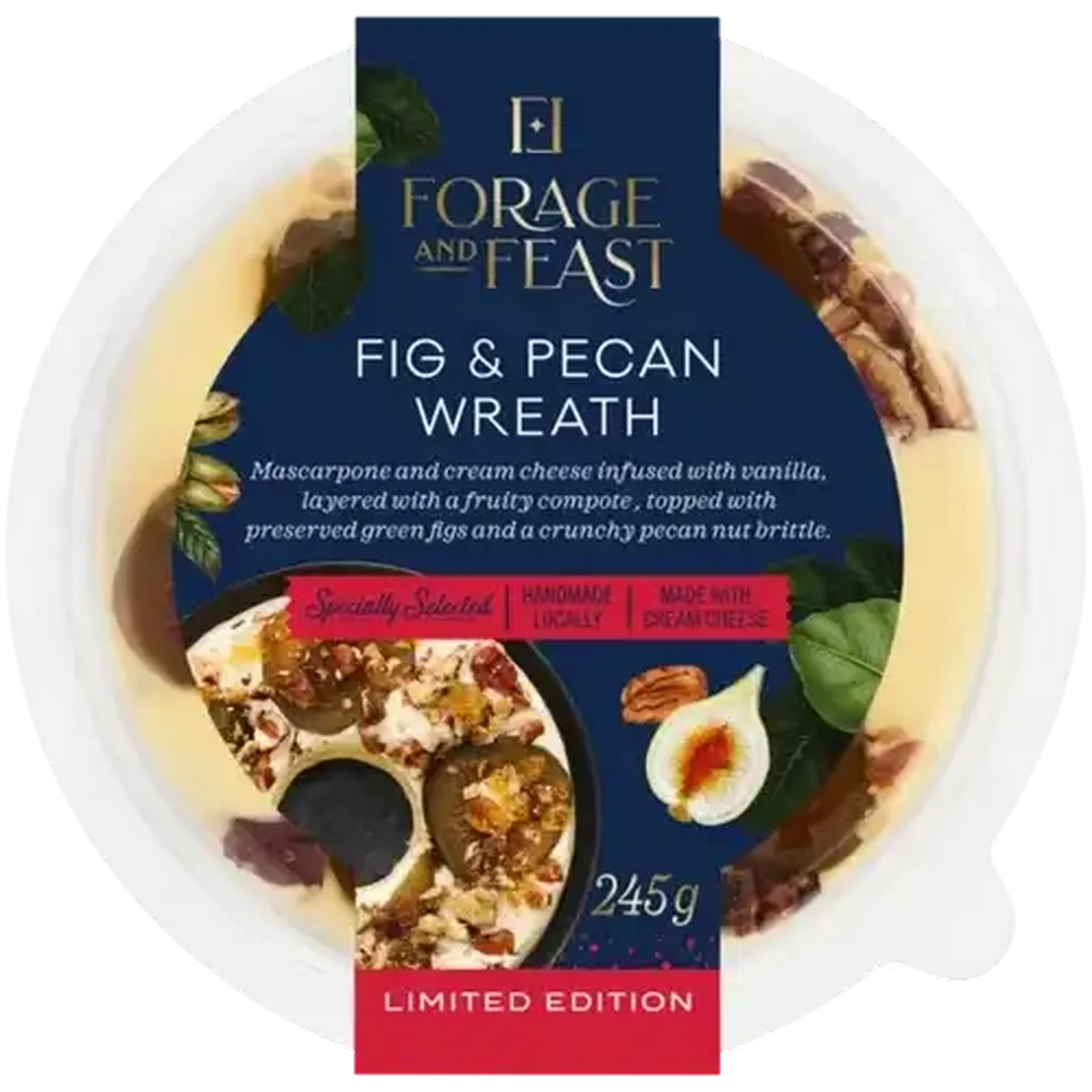 Image of Forage And Feast Limited Edition Fig & Pecan Wreath 245g