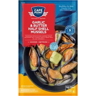 cape-point-frozen-garlic-butter-half-shell-mussels-400g