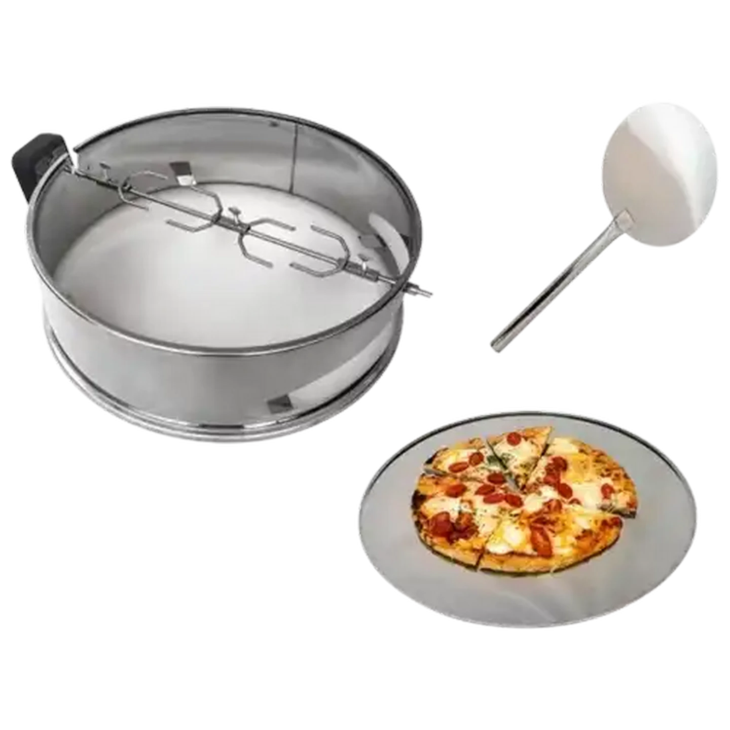 Image of LK's Kettle Braai Pizza Oven & Rotisserie 57cm