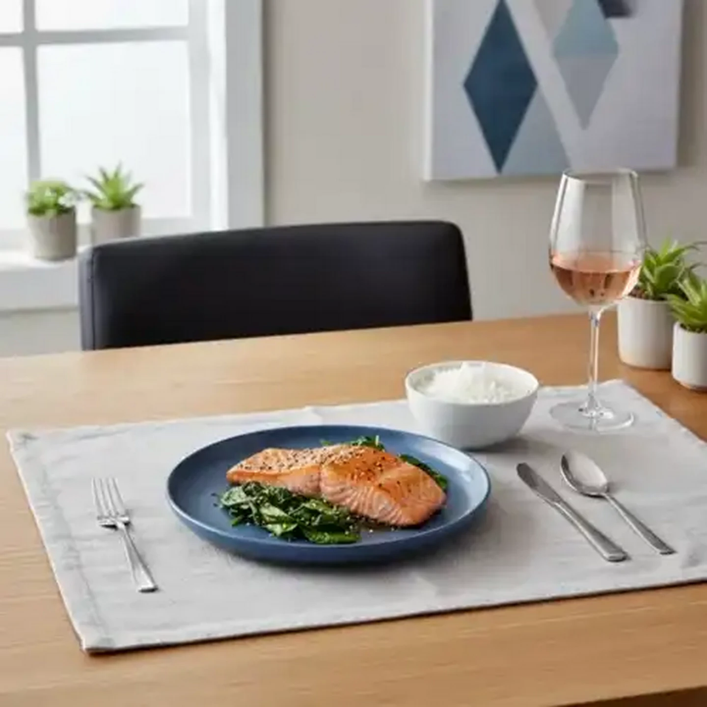 Image of New Navy Rim Side Plate 20cm