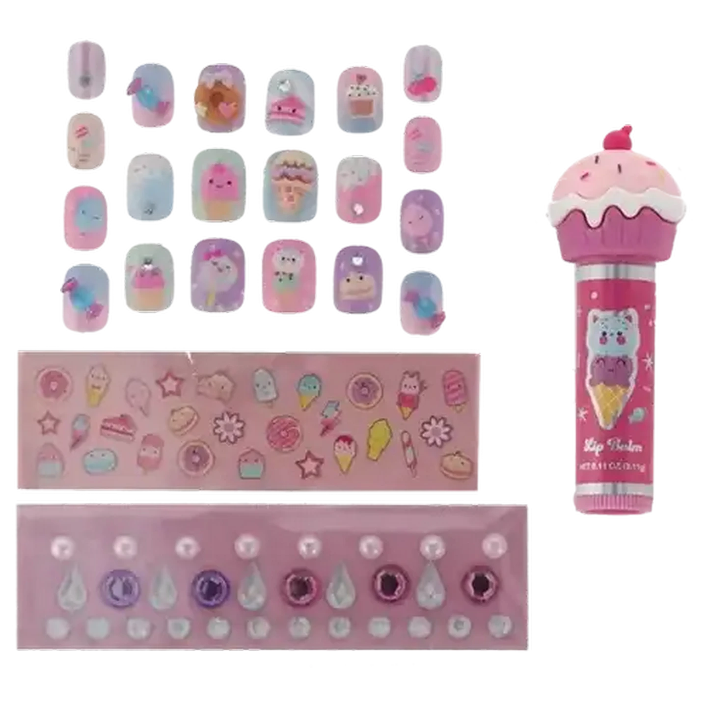 Image of Hot Focus Beauty Wonderland Nails & Gems Set (Design May Vary)