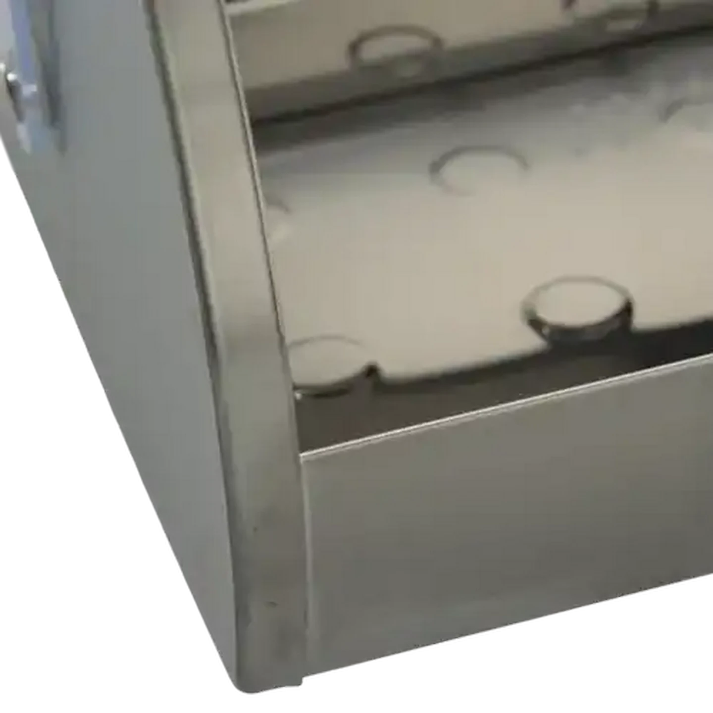 Image of Roll Top Stainless Steel Bread Bin 39 x 26 x 18cm