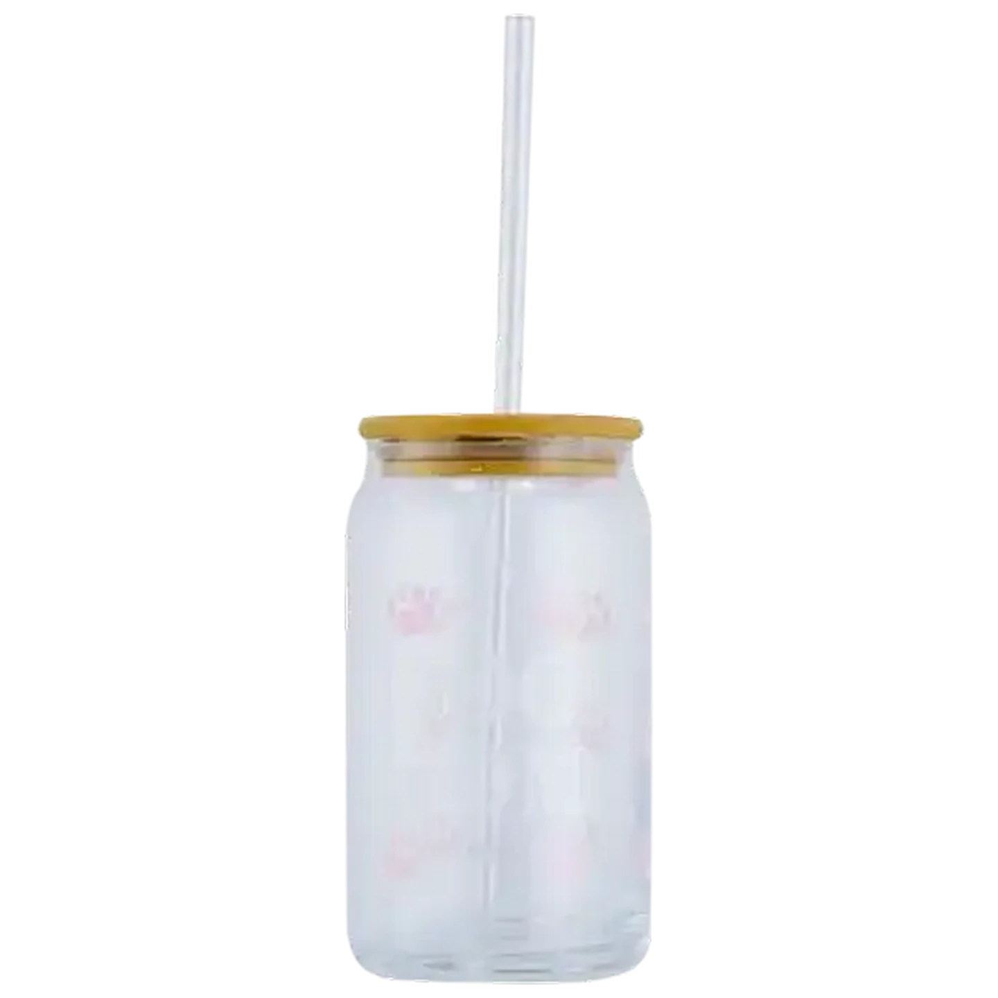 Image of Mother's Day Glass with Straw 500ml (Design May Vary)