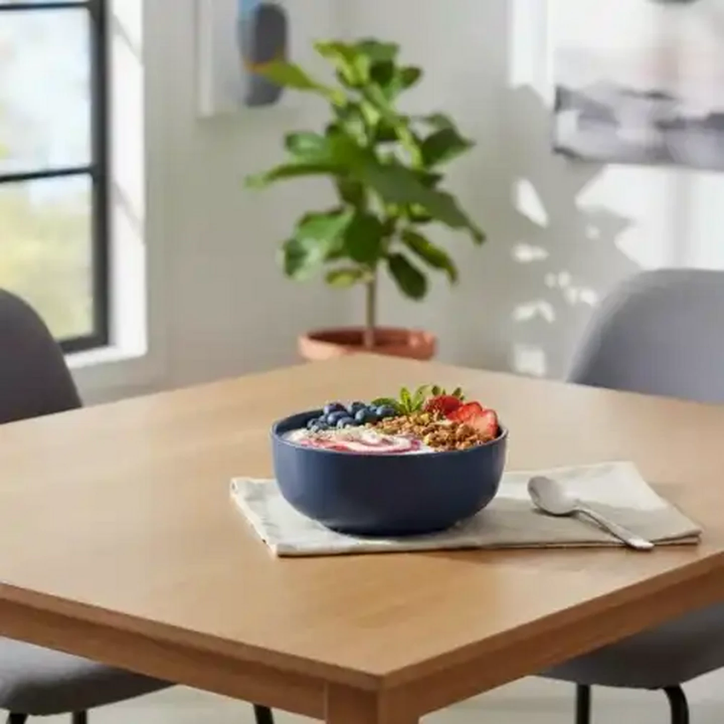 Image of New Navy Rim Bowl 14.5cm