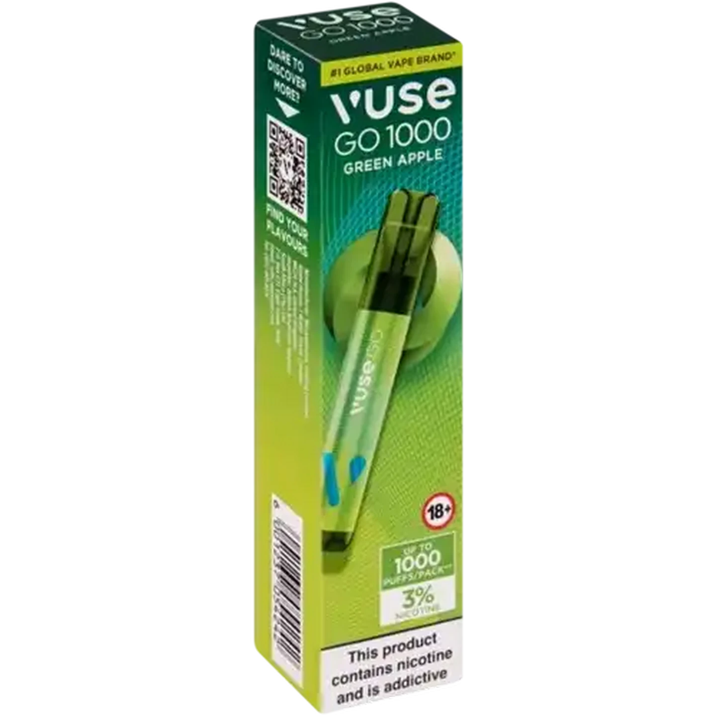 elf bar vape uk Vuse Go 8000 Green Apple Disposable Vape, 15mL