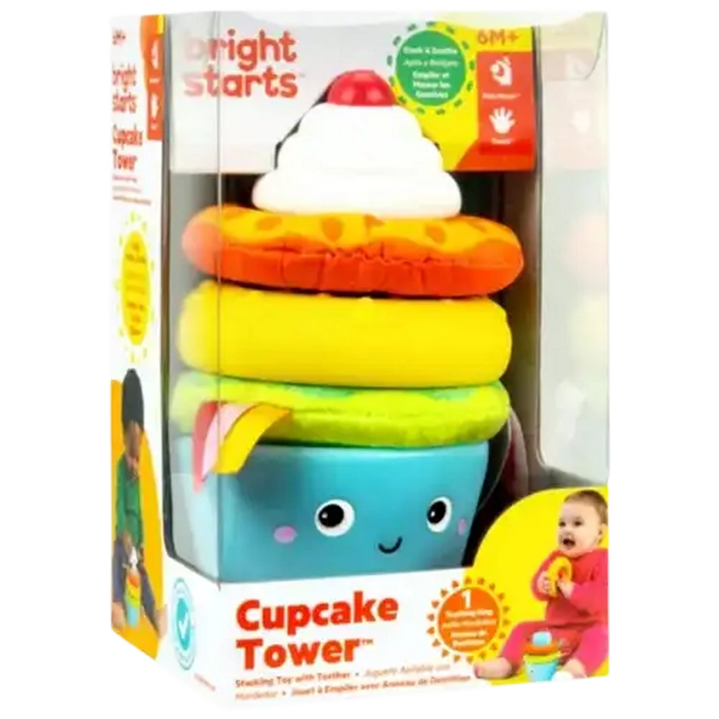 Image of Bright Starts Stacker Toy Treat Tower 6 Months+