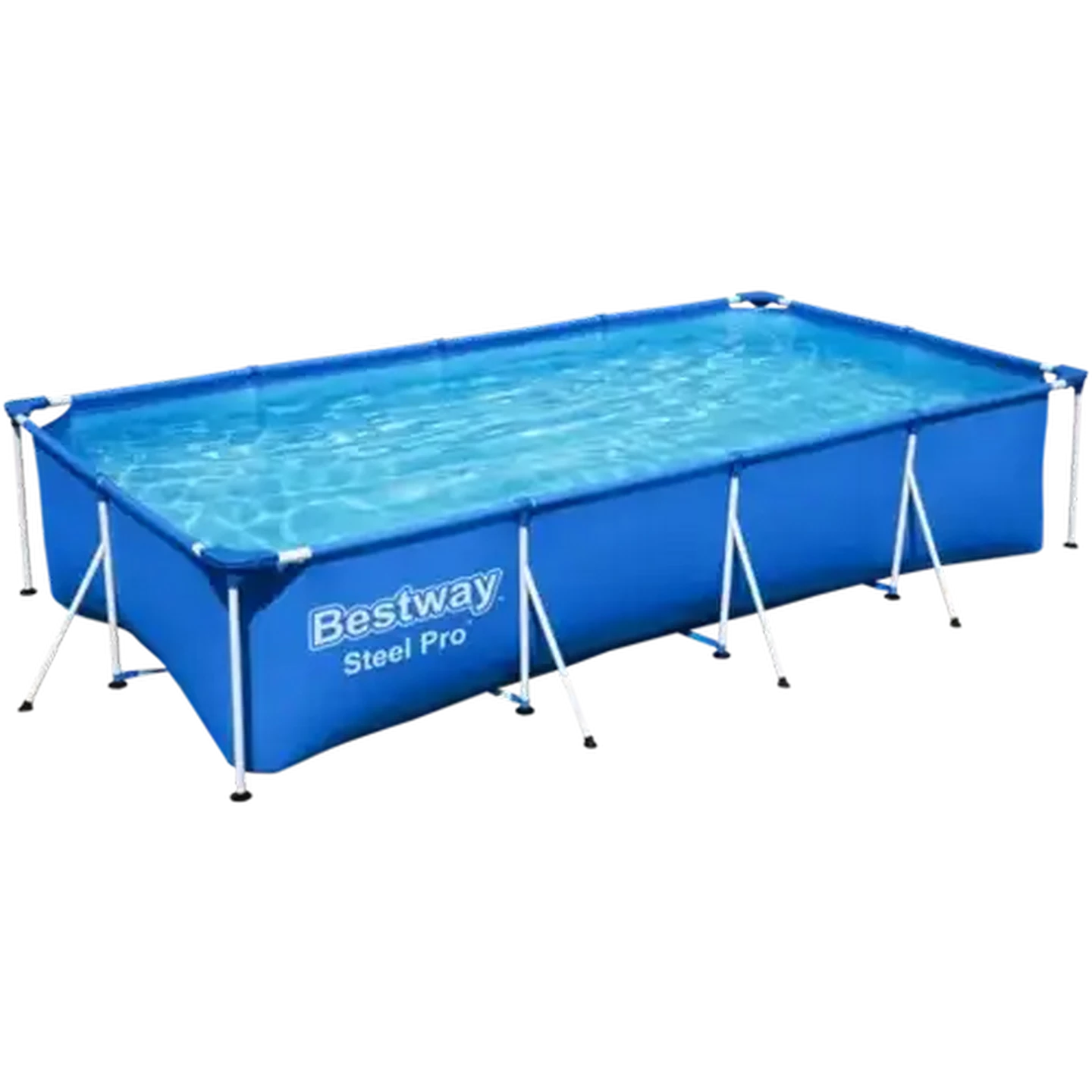 Image of Bestway Steel Pro Rectangular Steel Frame Pool 400 x 211 x 81 cm