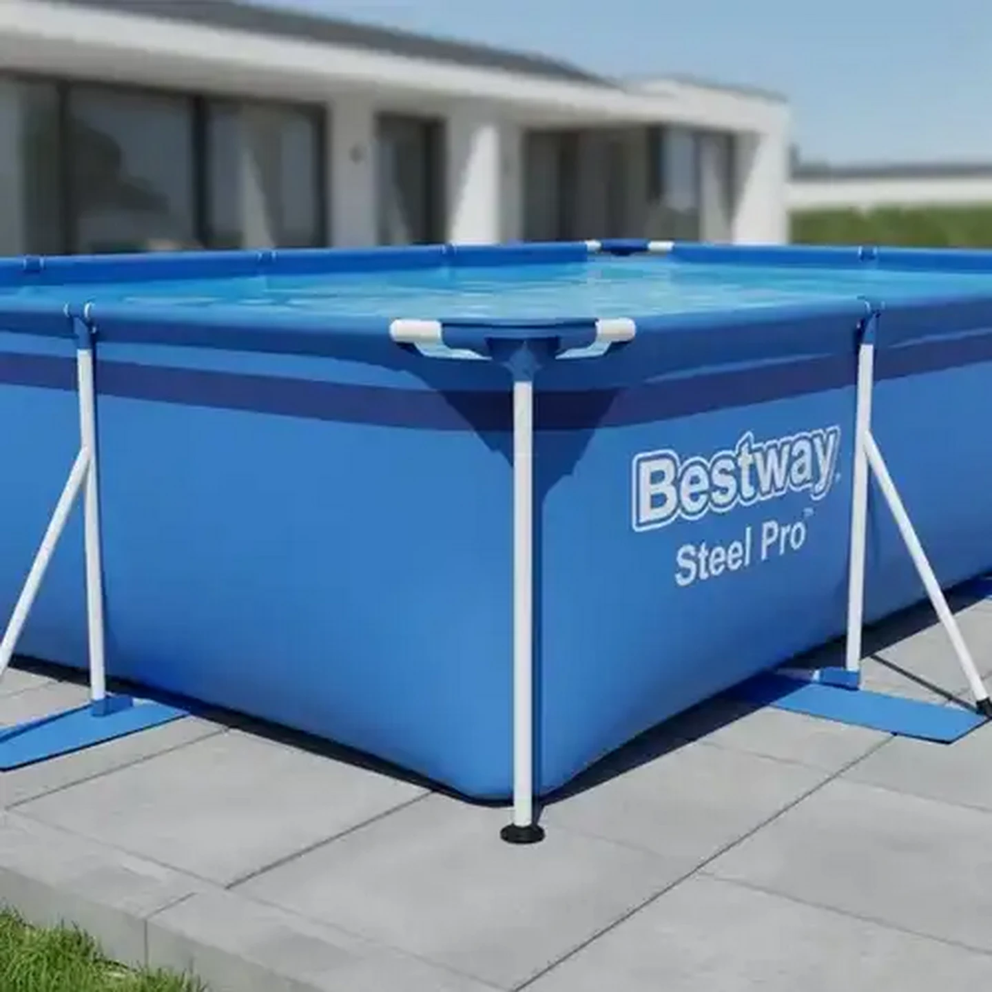 Image of Bestway Steel Pro Rectangular Steel Frame Pool 400 x 211 x 81 cm