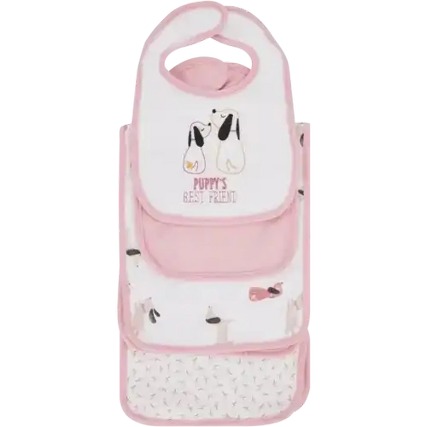 Image of Jolly Tots Basics Baby Bib & Burp Cloth Set 4 Piece