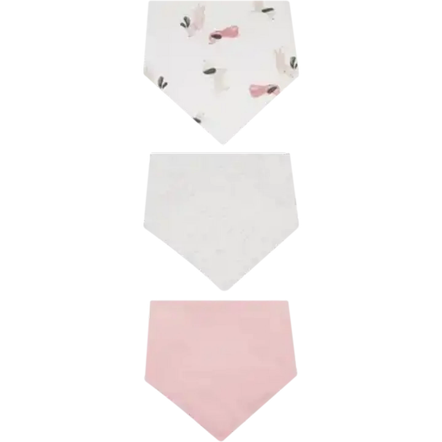 Image of Jolly Tots Basics Baby Bandana Bibs 3-Pack (Print May Vary)