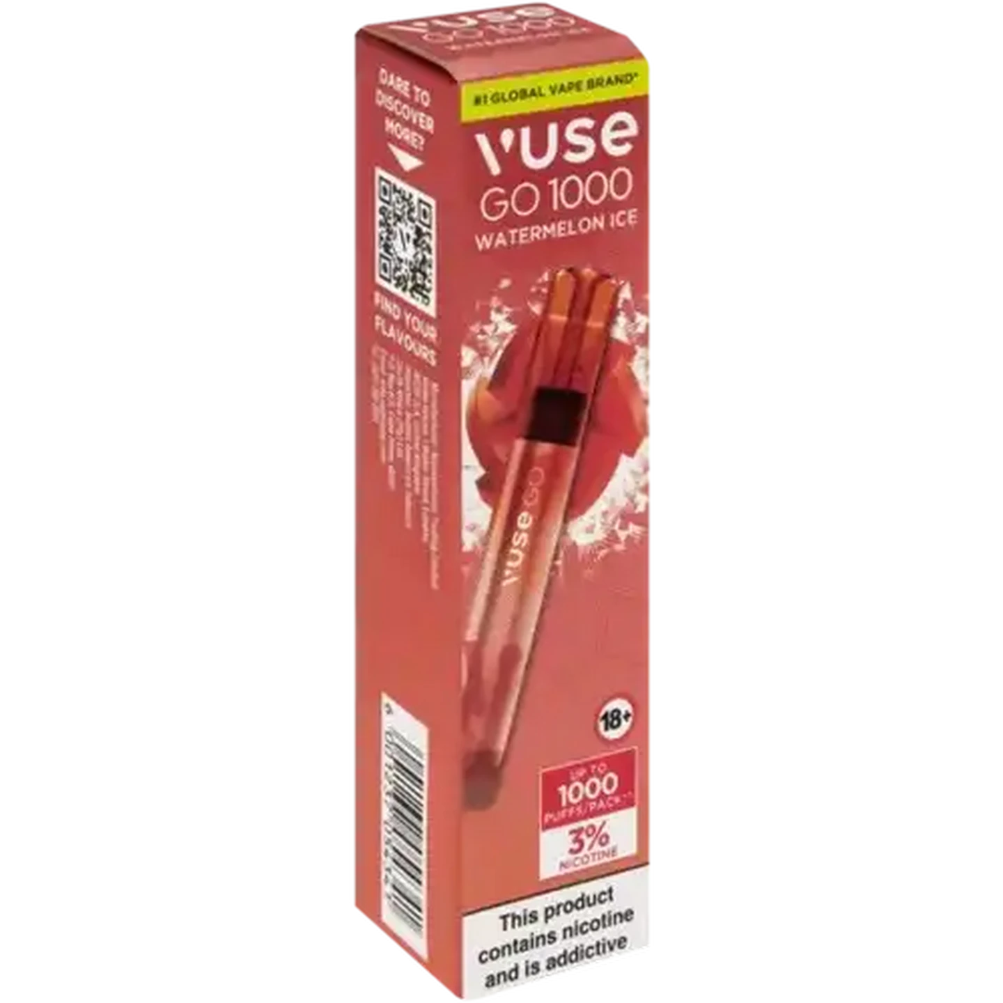 Checkers Sixty60 | Vuse Go 1000 Watermelon Ice 3% Disposable Vape 1s  (Non-Refundable. Non-Returnable.)