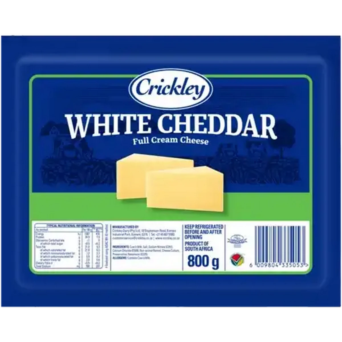 Checkers Sixty60 | Crickley Full Cream White Cheddar Cheese 800g