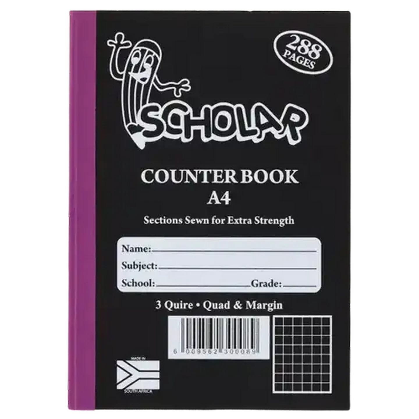 Checkers Sixty60 | Scholar A4 Quad & Margin Hardcover Counter Book