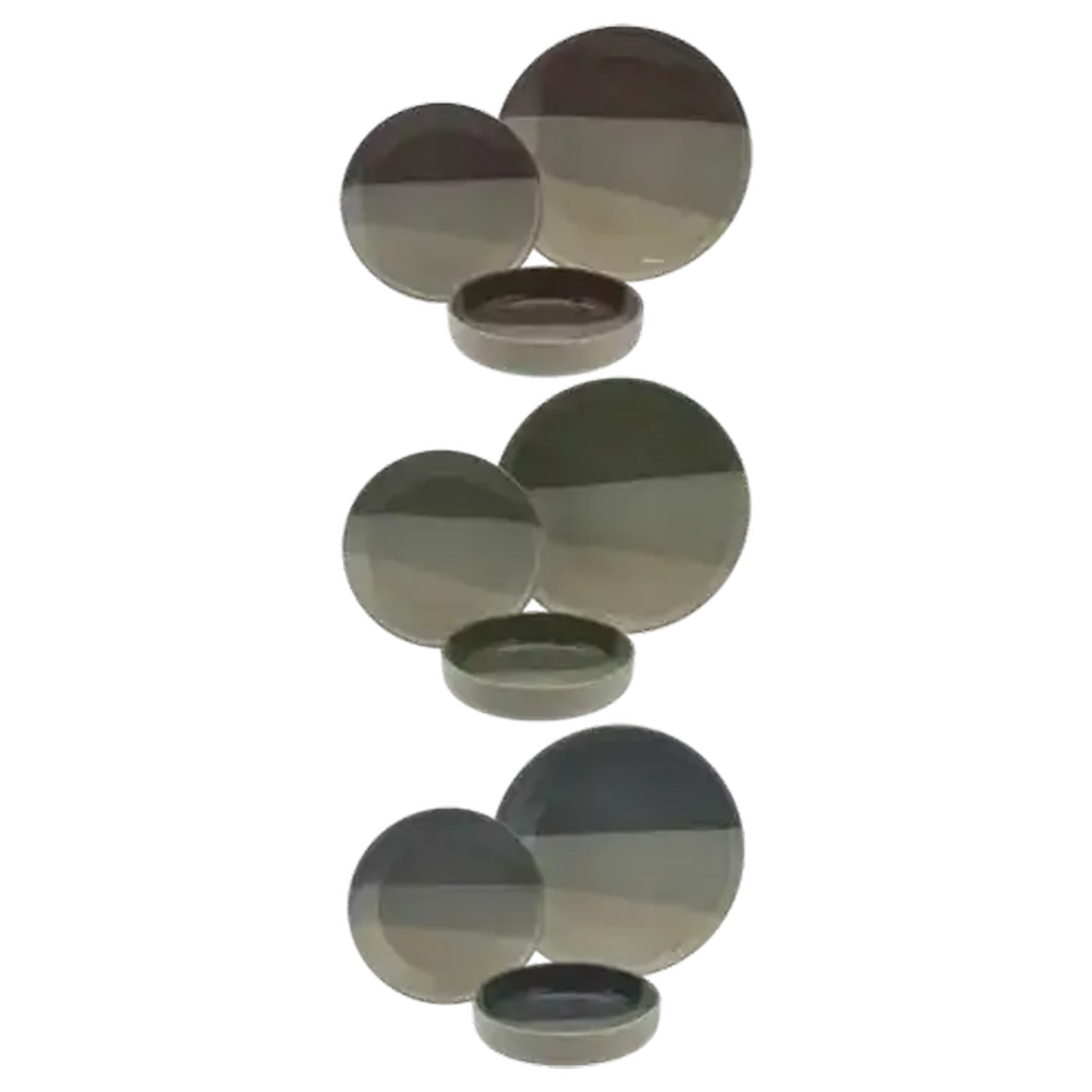 Image of Graded Tones Stoneware Dinner Set 12 Piece (Colour May Vary)