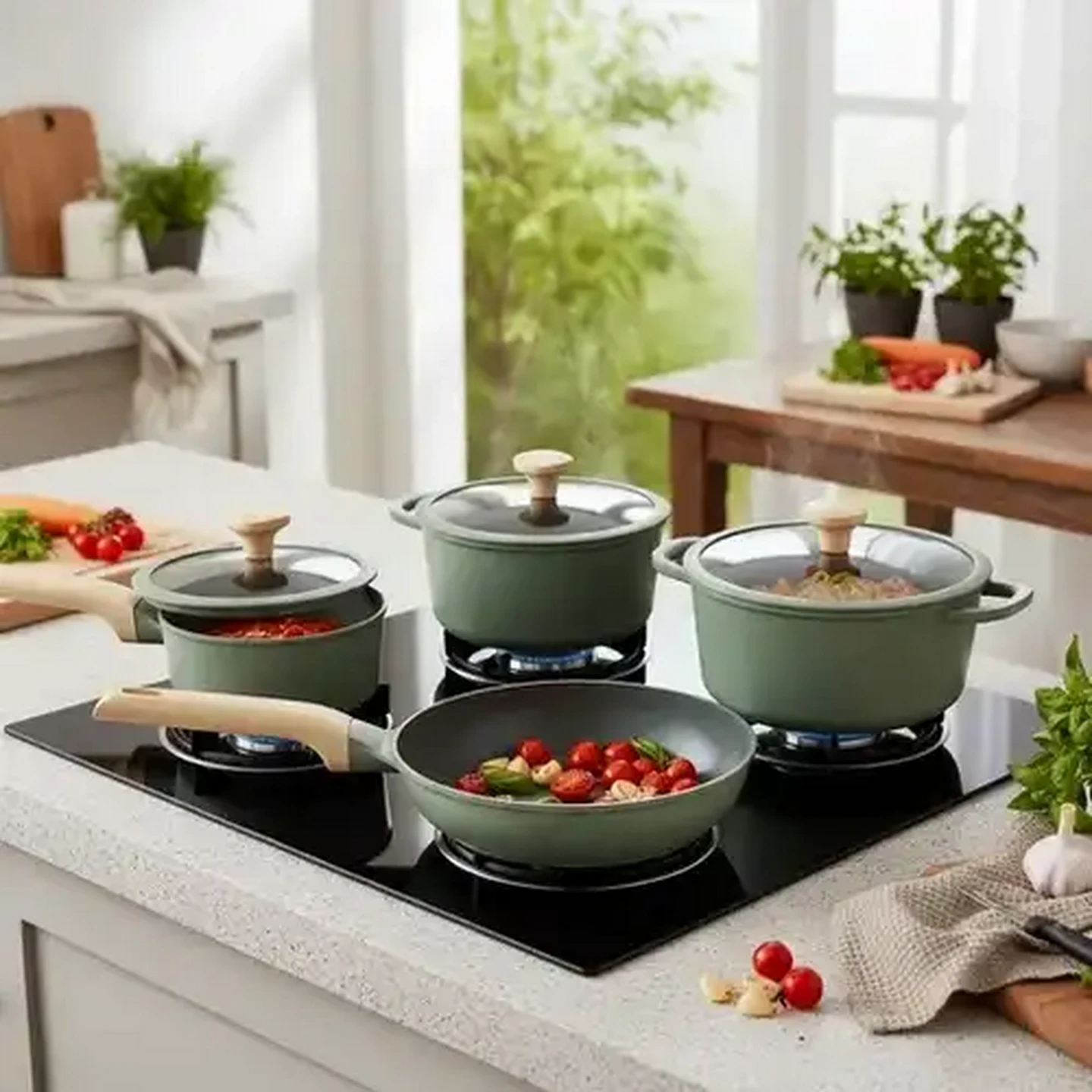 Checkers Sixty60 | Quisimo Simple Cast Aluminium Green Cookware