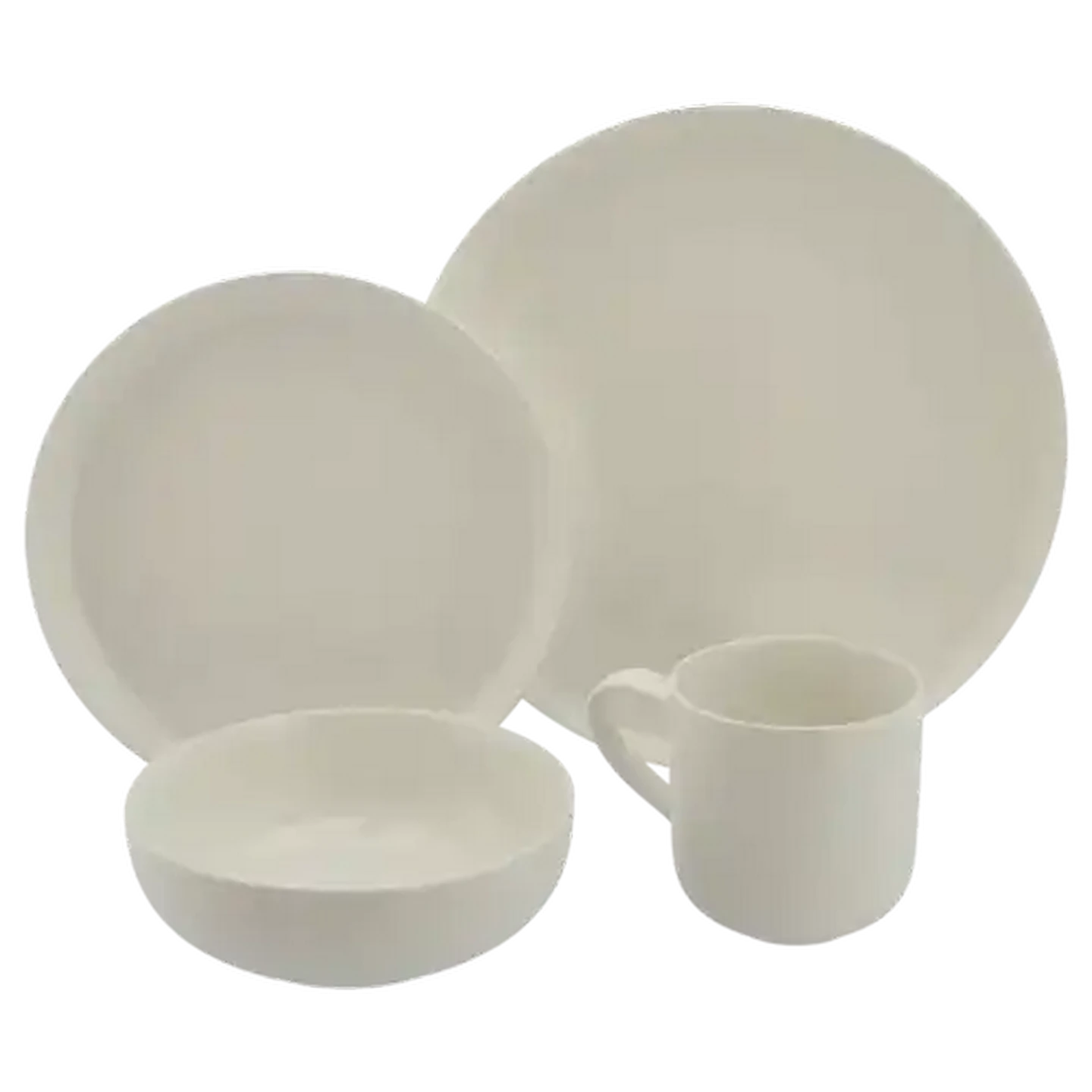 アムネ　ランチョン　シン　セット Checkers Sixty60 | Alpine White Dinner Set 16-Piece