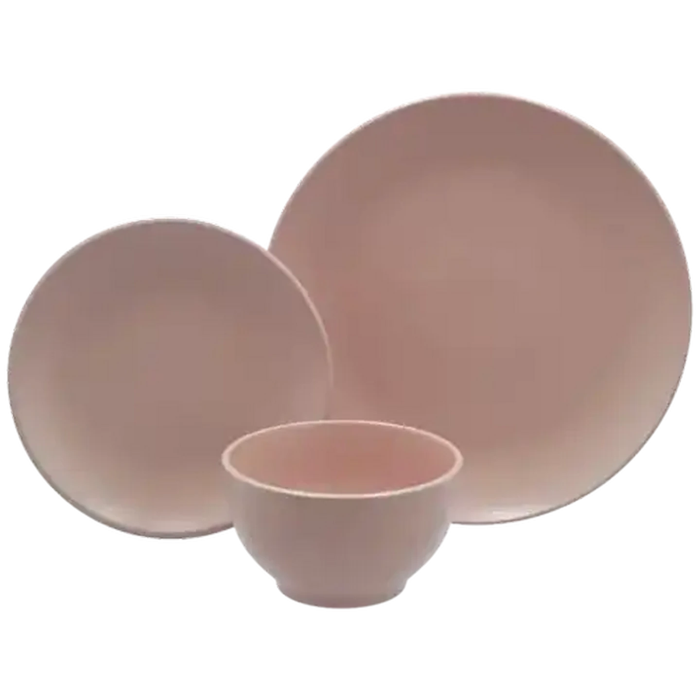皿5 Checkers Sixty60 | Matt Pink Stoneware Dinner Set 12-Piece